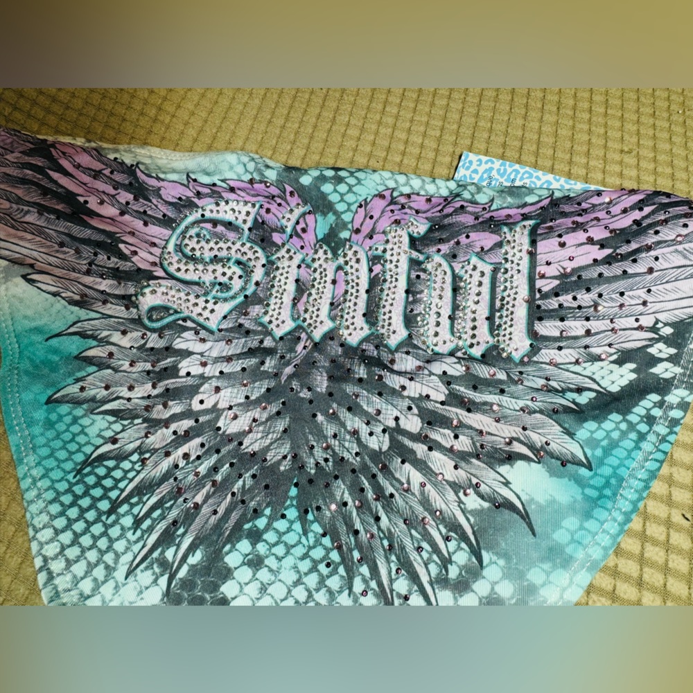 Sinful by affliction NWT rhinestone embellished bikini bottoms